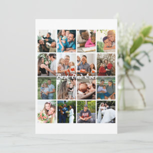 Bester Vater überhaupt 16 Foto-Collage Personalisi