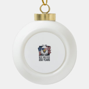 Bester Vater überhaupt 250 Jahre Patriotischer Adl Keramik Kugel-Ornament