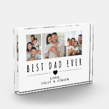 Bester Vater überhaupt | 3 Familienfoto-Collage Ac