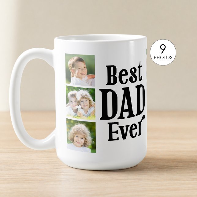 Bester Vater überhaupt 9 Fotos Kaffeetasse (Von Creator hochgeladen)