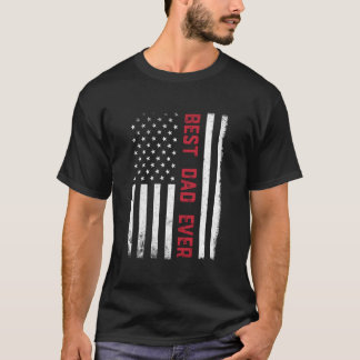 Bester Vater überhaupt Amerikanische Flagge Us 4.  T-Shirt
