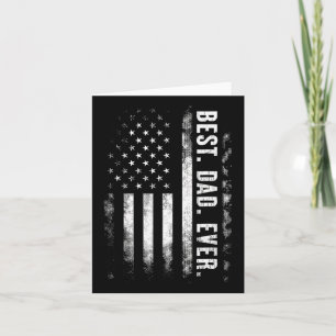 Bester Vater überhaupt Amerikanische Flagge Vintag Karte