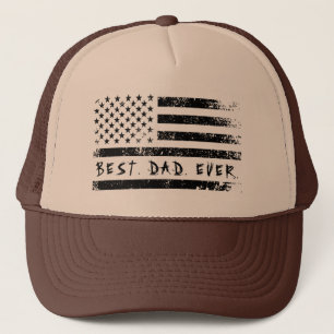 Bester Vater überhaupt Amerikanisches Flagge Vater Truckerkappe