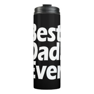 Bester Vater-überhaupt Ausrufs-schwarzer/weißer Thermosbecher