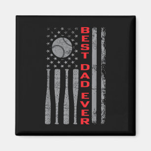 Bester Vater überhaupt Baseball Fan Mit Vintage US Magnet