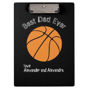 Bester Vater überhaupt Basketball Bedruckter Text Klemmbrett