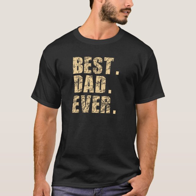 Bester Vater überhaupt (Beige) T-Shirt (Vorderseite)