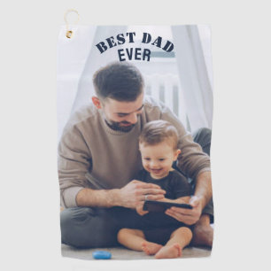 Bester Vater überhaupt Benutzerdefinierte Fotocoll Golfhandtuch