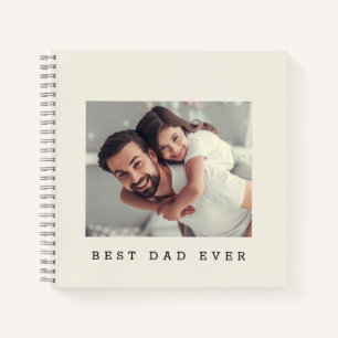 Bester Vater überhaupt Benutzerdefiniertes Foto Pe Notizbuch