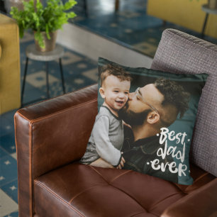 Bester Vater überhaupt Benutzerdefiniertes Foto Va Kissen