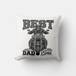 Bester Vater überhaupt Biker Vintage Gravur T-Shir Kissen