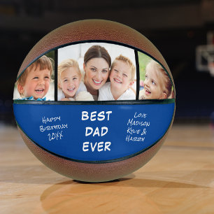 Bester Vater überhaupt Blaues Foto Basketball
