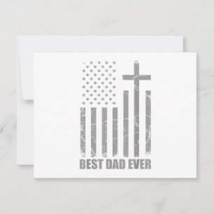 Bester Vater überhaupt Christlicher patriotischer  Dankeskarte