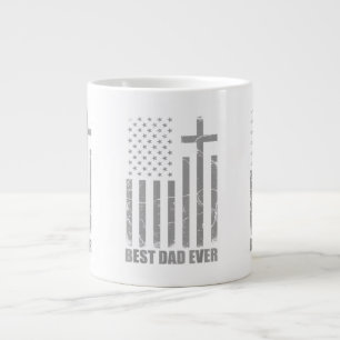 Bester Vater überhaupt Christlicher patriotischer Jumbo-Tasse