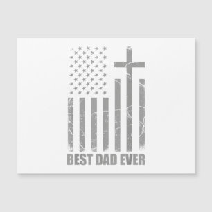 Bester Vater überhaupt Christlicher patriotischer Magnetkarte