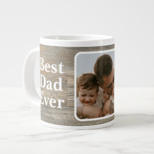 Bester Vater überhaupt Distressed rustic light Hol Jumbo-Tasse