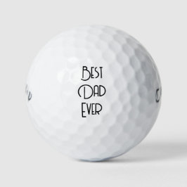 Bester Vater überhaupt einfache Kalligrafie Golfball