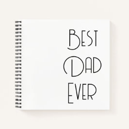 Bester Vater überhaupt einfache Kalligrafie Notizbuch