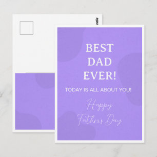 Bester Vater überhaupt - Einfacher Vatertag in Lil Postkarte
