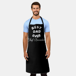 Bester Vater überhaupt Elegant Schwarz Weiß Name M Schürze