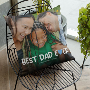 Bester Vater überhaupt Familienfoto Kissen