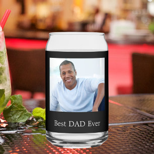 Bester Vater überhaupt Foto schwarz Dosenglas