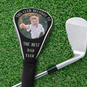 Bester Vater überhaupt Foto Schwarz Golf Headcover
