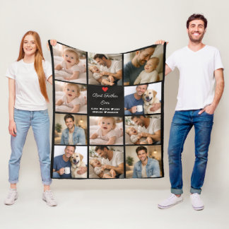 Bester Vater überhaupt Fotocollage | Personalisier Fleecedecke