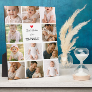 Bester Vater überhaupt Fotocollage   Personalisier Fotoplatte