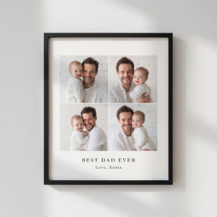 Bester Vater überhaupt Fotoplakat   Personalisiert Poster
