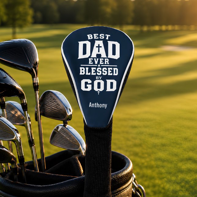 Bester Vater überhaupt, gesegnet von Gott Personal Golf Headcover (Von Creator hochgeladen)