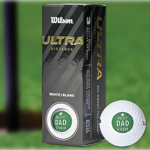 Bester Vater überhaupt Grüne und Weiße Wilson Dist Golfball
