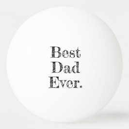 Bester Vater überhaupt, handgezeichnete Typografie Tischtennisball