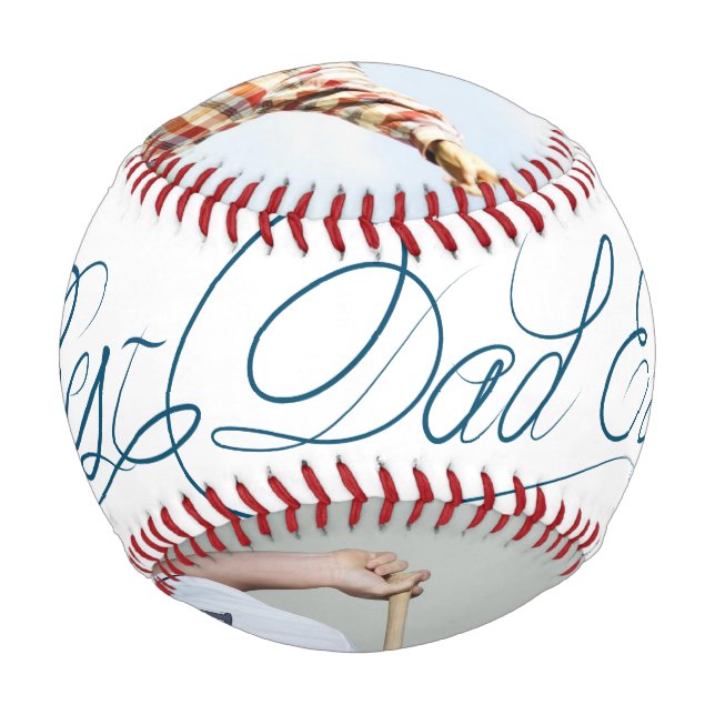 Bester Vater überhaupt. Handschriftstil Baseball (Vorderseite)