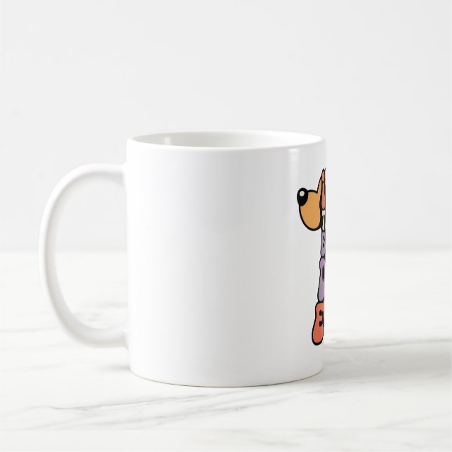 Bester Vater überhaupt Hund Grafik  Kaffeetasse (Links)