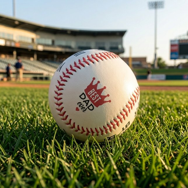 Bester Vater überhaupt, individuelles Bild-Basebal Baseball (Von Creator hochgeladen)