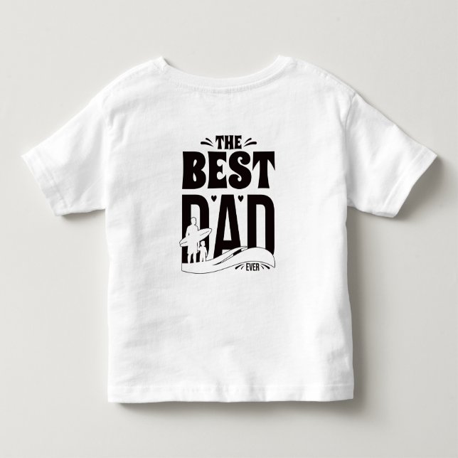 Bester Vater überhaupt Kleinkind T-shirt (Rückseite)