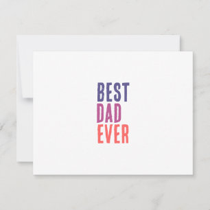 Bester Vater überhaupt Minimalist Cool Professione Mitteilungskarte