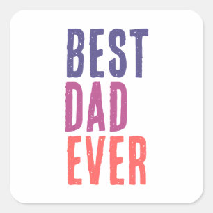 Bester Vater überhaupt Minimalist Cool Professione Quadratischer Aufkleber