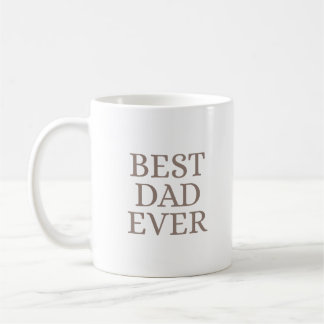 Bester Vater überhaupt Minimalistische Braune Kuns Kaffeetasse