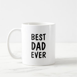 Bester Vater überhaupt Minimalistische Typografie- Kaffeetasse