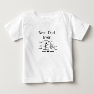 Bester Vater überhaupt Minimalistisches Vatertags- Baby T-shirt
