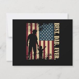 Bester Vater überhaupt mit uns Amerikanische Flagg