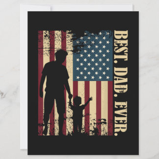 Bester Vater überhaupt mit uns Amerikanische Flagg