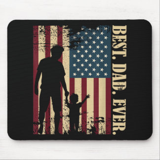 Bester Vater überhaupt mit uns Amerikanische Flagg Mousepad