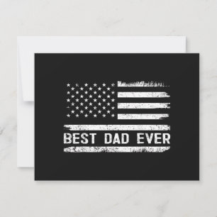 Bester Vater überhaupt mit US-amerikanischen Flagg Save The Date