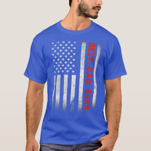 Bester Vater überhaupt mit US-amerikanischer Flagg T-Shirt