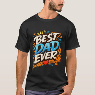 Bester Vater überhaupt, moderne Graffiti-Typografi T-Shirt