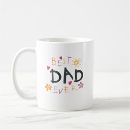 Bester Vater überhaupt Monogramm Name Kaffeetasse