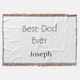 Bester Vater überhaupt Name einfach minimal zum Va Decke
